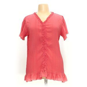 Silouettes Short Sleeve Blouse 2X